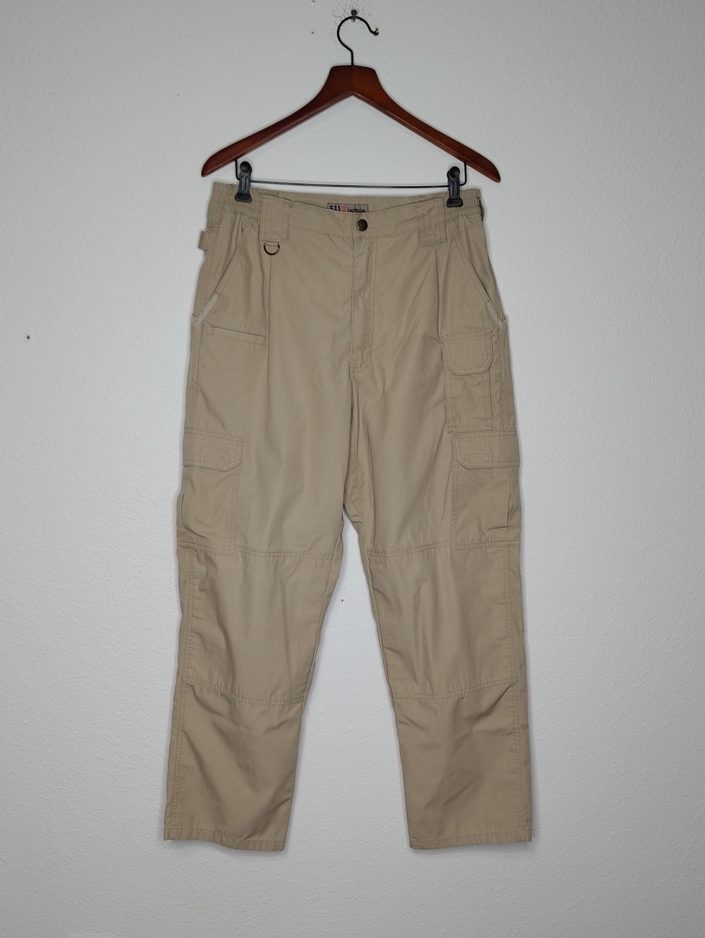 5.11 Tactical Mens Relaxed Fit TDU Cargo Pants Size 34x32 Khaki Utility Pockets